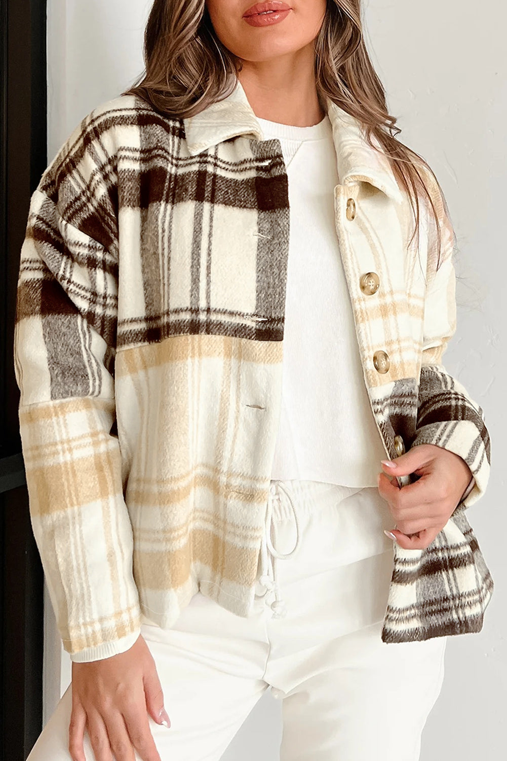Multicolor Plaid Shacket FB