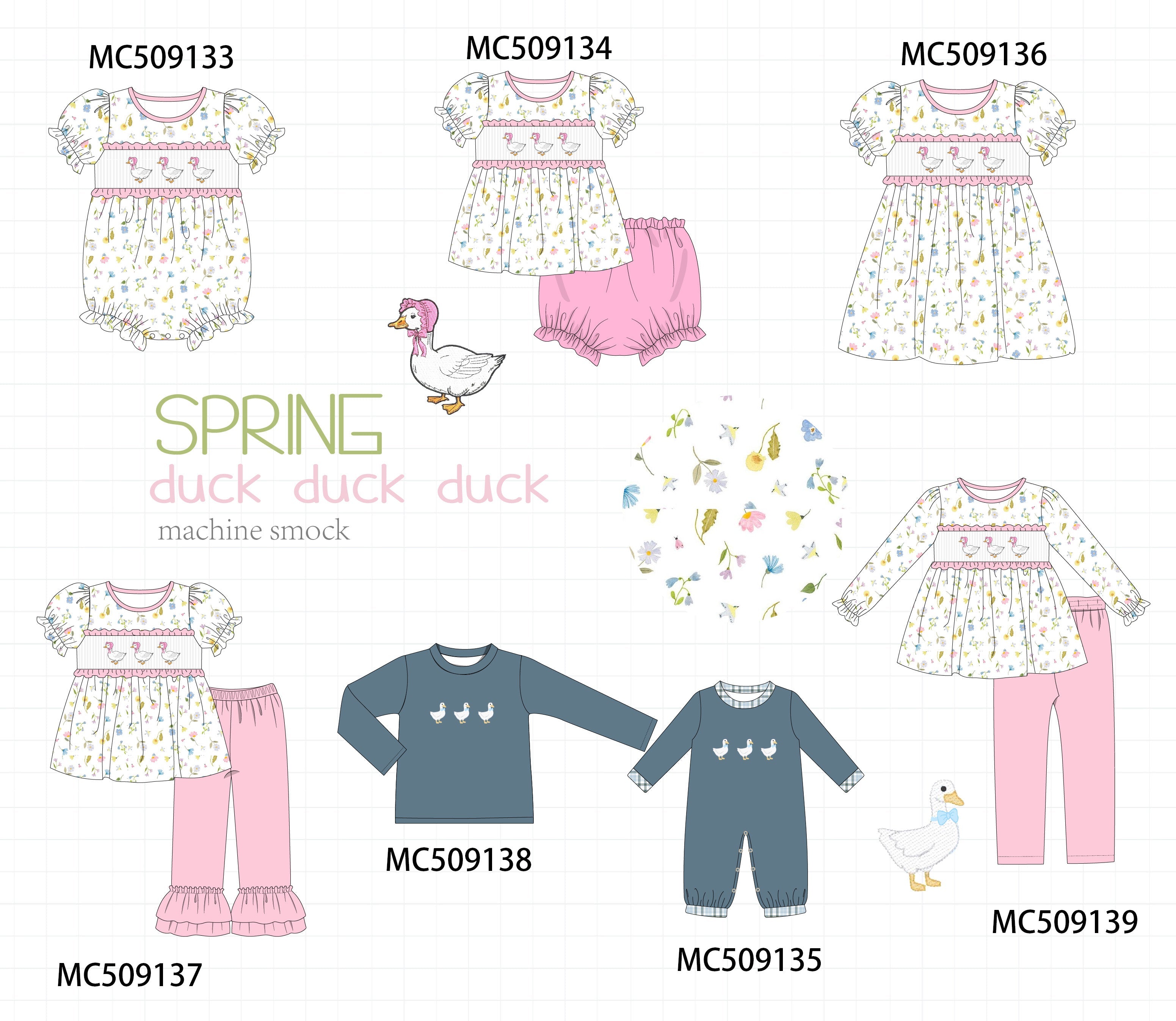 PO65 Pink duck smocked collection