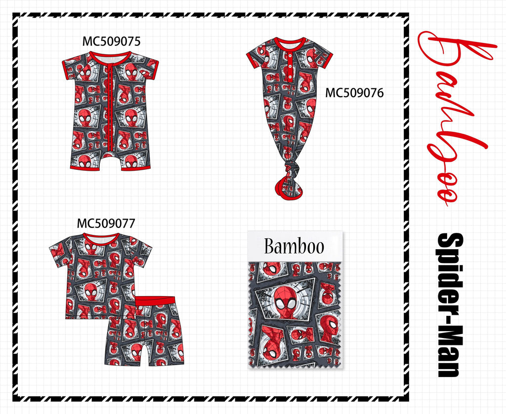 PO65 Red character print bamboo collection