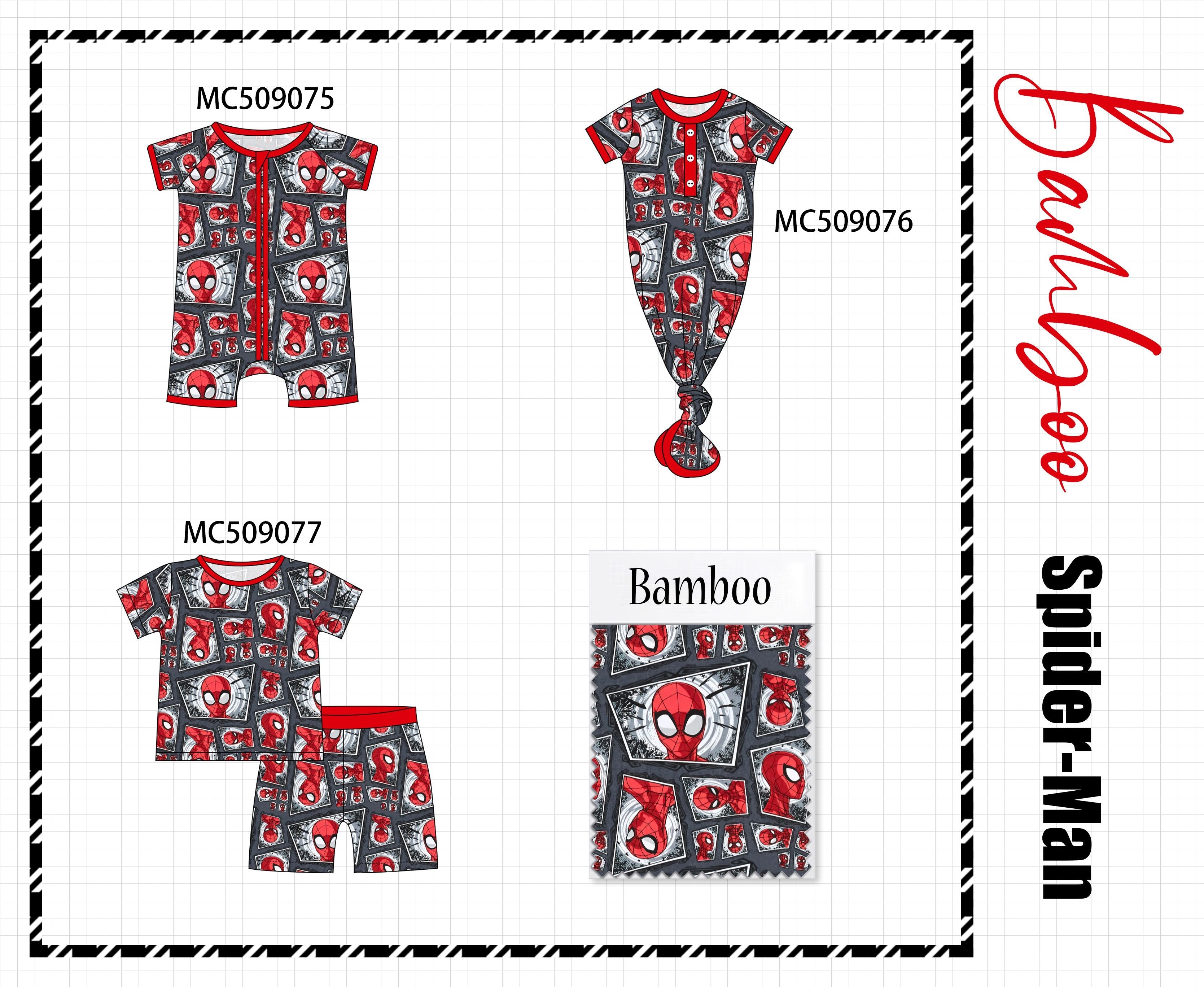 PO65 Red character print bamboo collection