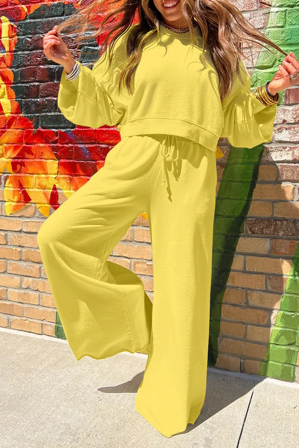 Pullover Wide Leg Set August.