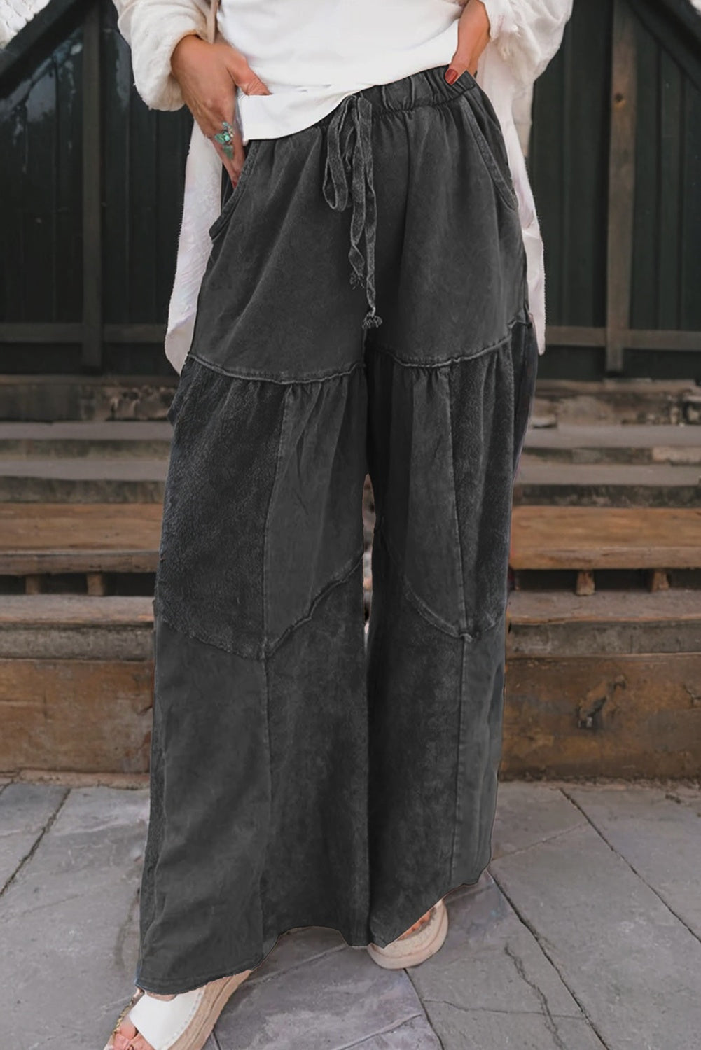 Mineral Wash Drawstring Pants FB